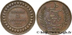 TUNESIEN - Französische Protektorate  5 Centimes AH 1309 1891 Paris