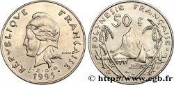 FRANZÖSISCHE-POLYNESIEN 50 Francs I.E.O.M. Marianne / paysage polynésien 1995 Paris