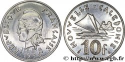 NUEVA CALEDONIA 10 Francs I.E.O.M. Marianne / paysage maritime néo-calédonien avec pirogue à voile  1996 Paris