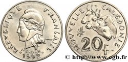 NEW CALEDONIA 20 Francs I.E.O.M. Marianne / zébus d’élevage de Nouvelle Calédonie  1992 Paris