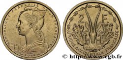 AFRICA FRANCESA DEL OESTE - UNIóN FRANCESA Essai de 2 Francs 1948 Paris