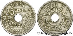 TUNESIEN - Französische Protektorate  25 Centimes AH1338 1920 Paris