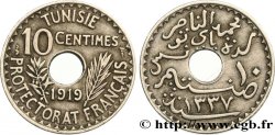 TUNISIA - French protectorate 10 Centimes AH 1337 1919 Paris
