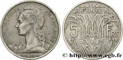 REUNION ISLAND 5 Francs 1955 Paris