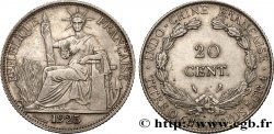 INDOCHINE FRANÇAISE 20 Centièmes 1925 Paris TB+ 
