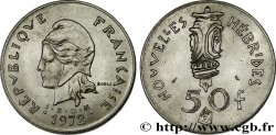 NOUVELLES HÉBRIDES (VANUATU depuis 1980) 50 Francs I. E. O. M. Marianne / masque 1972 Paris