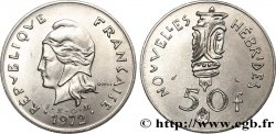 NEW HEBRIDES (VANUATU since 1980) 50 Francs I. E. O. M. Marianne / masque 1972 Paris
