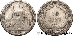 COCHINCHINA FRANCESA 10 Centimes 1884 Paris