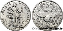 NOUVELLE CALÉDONIE 5 Francs I.E.O.M. 1986 Paris