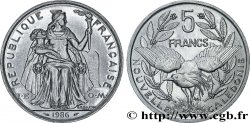 NEW CALEDONIA 5 Francs I.E.O.M. 1986 Paris