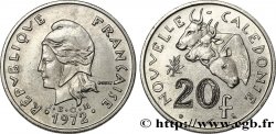 NEW CALEDONIA 20 Francs I.E.O.M. 1972 Paris