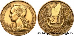 MADAGASCAR - UNIóN FRANCESA 20 Francs 1953 Paris