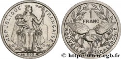 NEW CALEDONIA 1 Franc I.E.O.M. représentation allégorique de Minerve / Kagu, oiseau de Nouvelle-Calédonie 1990 Paris