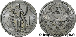 NOUVELLE CALÉDONIE 2 Francs I.E.O.M. 1987 Paris