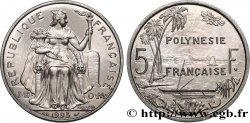 POLYNÉSIE FRANÇAISE 5 Francs I.E.O.M. 1993 Paris