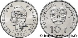 POLINESIA FRANCESA 10 Francs I.E.O.M Marianne 1992 Paris