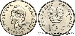 FRENCH POLYNESIA 10 Francs I.E.O.M Marianne 1992 Paris