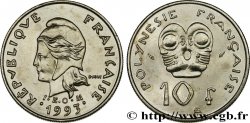 FRANZÖSISCHE-POLYNESIEN 10 Francs I.E.O.M Marianne 1993 Paris