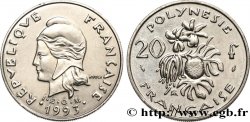 POLINESIA FRANCESA 20 Francs I.E.O.M Marianne  1993 Paris