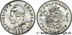 POLINESIA FRANCESE 20 Francs I.E.O.M Marianne  1993 Paris 