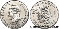 FRANZÖSISCHE-POLYNESIEN 20 Francs I.E.O.M Marianne  1993 Paris