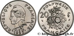 FRANZÖSISCHE-POLYNESIEN 20 Francs I.E.O.M Marianne  1993 Paris