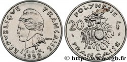 POLINESIA FRANCESE 20 Francs I.E.O.M Marianne  1992 Paris 