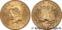 FRANZÖSISCHE-POLYNESIEN 100 Francs I.E.O.M. Marianne / paysage polynésien type IEOM 1984 Paris