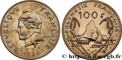 POLINESIA FRANCESA 100 Francs I.E.O.M. Marianne / paysage polynésien type IEOM 1984 Paris