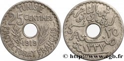 TUNISIA - French protectorate 25 Centimes AH1337 1919 Paris