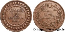 TUNESIEN - Französische Protektorate  10 Centimes AH1332 1914 Paris
