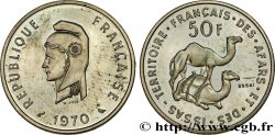 DJIBOUTI - Territoire français des AFARS et des ISSAS Essai de 50 Francs Marianne / dromadaires 1970 Paris