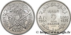 MAROC - PROTECTORAT FRANÇAIS Essai de 2 Francs AH 1370 1951 Paris