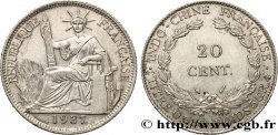 INDOCHINE FRANÇAISE 20 Centièmes 1937 Paris