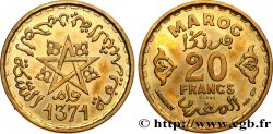 MAROKKO - FRANZÖZISISCH PROTEKTORAT Essai de 20 Francs AH 1371 1952 Paris