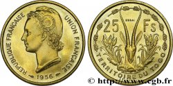 TOGO - UNION FRANCESE 25 francs ESSAI 1956 Paris 