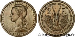 AFRICA ECUATORIAL FRANCESA - UNIóN FRANCESA Essai de 2 Francs 1948 Paris