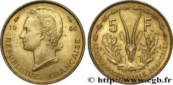 AFRICA OCCIDENTALE FRANCESA  5 Francs 1956 Paris 