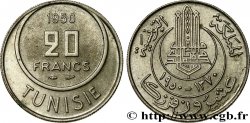 TUNISIA - French protectorate 20 Francs AH1370 1950 Paris