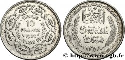 TUNEZ - Protectorado Frances 10 Francs au nom du Bey Ahmed an 1358 1939 Paris