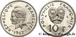 POLINESIA FRANCESA Essai de 10 Francs 1967 Paris