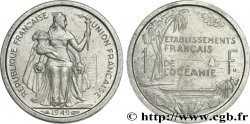 POLINESIA FRANCESE - Oceania Francese 1 Franc Union Française 1949 Paris 