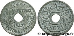 TUNISIE - PROTECTORAT FRANÇAIS 10 Centimes AH 1361 1942 Paris