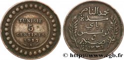 TUNISIA - Protettorato Francese 5 Centimes AH1336 1917 Paris 
