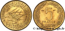 AFRICA EQUATORIALE FRANCESE - CAMERUN 5 Francs 1958 Paris 