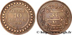 TUNISIE - PROTECTORAT FRANÇAIS 10 Centimes AH1332 1914 Paris