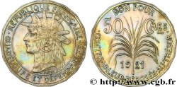 GUADELOUPE Bon pour 50 Centimes indien caraïbe / canne à sucre 1921  TTB 