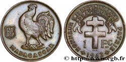 MADAGASCAR - Fuerzas Francesas Libres 1 Franc 1943 Prétoria