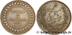 TUNISIA - French protectorate 5 Centimes AH 1309 1891 Paris