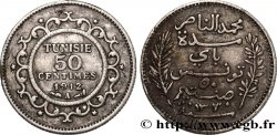 TUNISIA - Protettorato Francese 50 Centimes AH1330 1912 Paris 